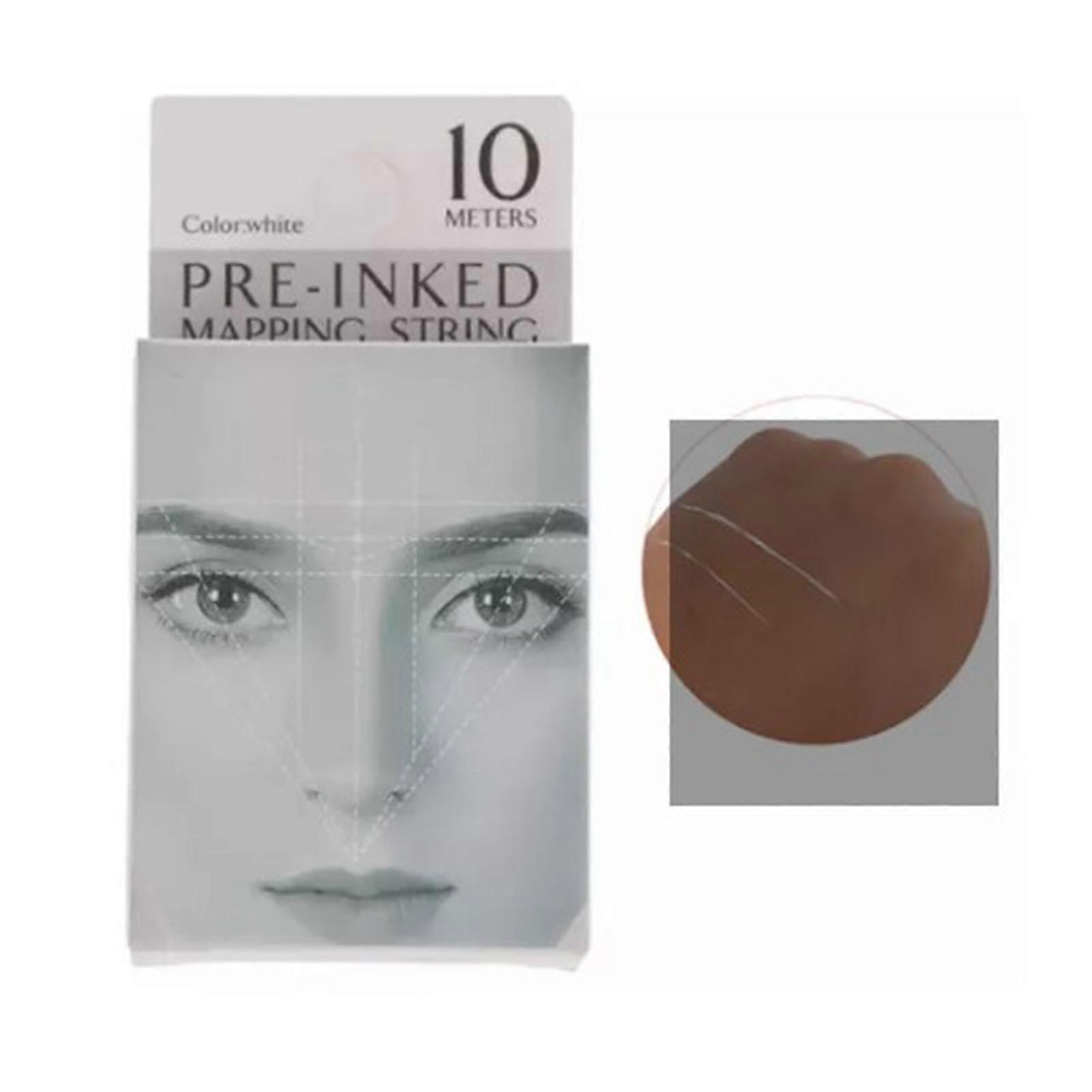32.8ft Pre Inked Mapping String Microblading Positioning Pre Inked Microblading Thread White