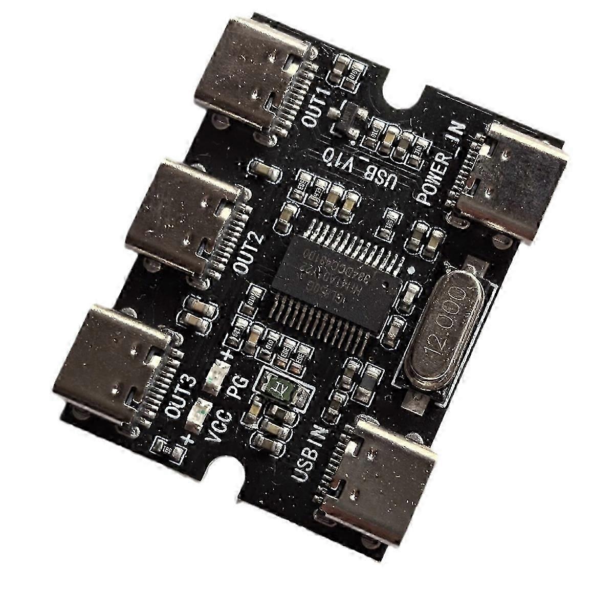 TYPE-C USB Expansion Board Hub Usb Hud Expansion Module 1 in 3 Out with Power Interface