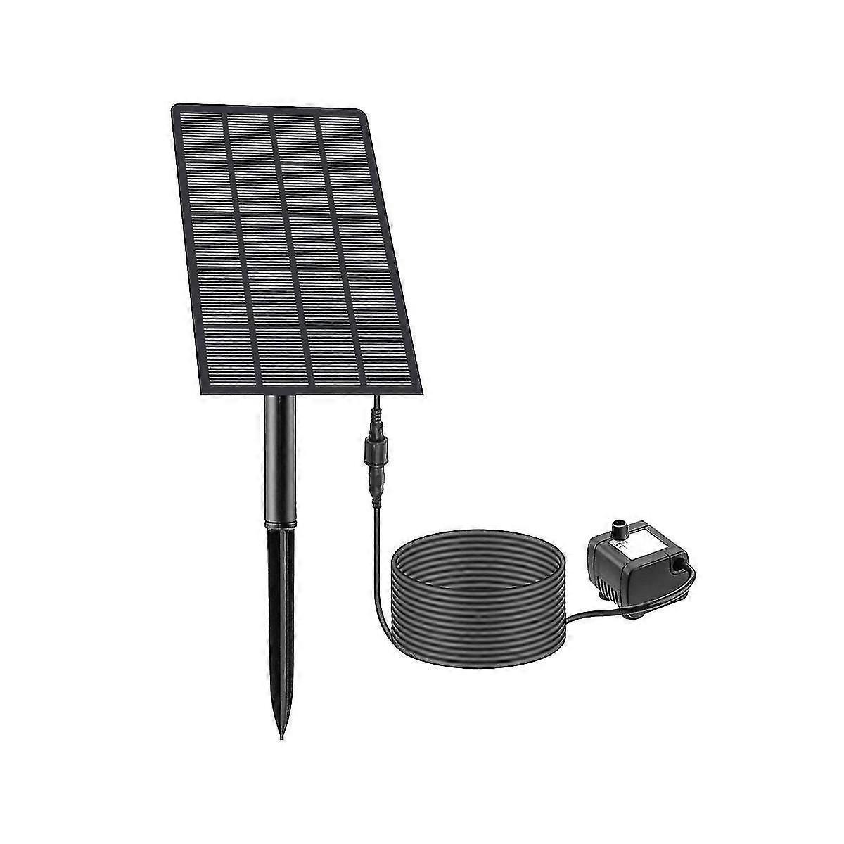 משאבת מזרקה סולארית 180L/H משאבת מים לאמבט ציפורים בריכה בחצר האחורית מים המופעלים באמצעות אנרגיה סולארית