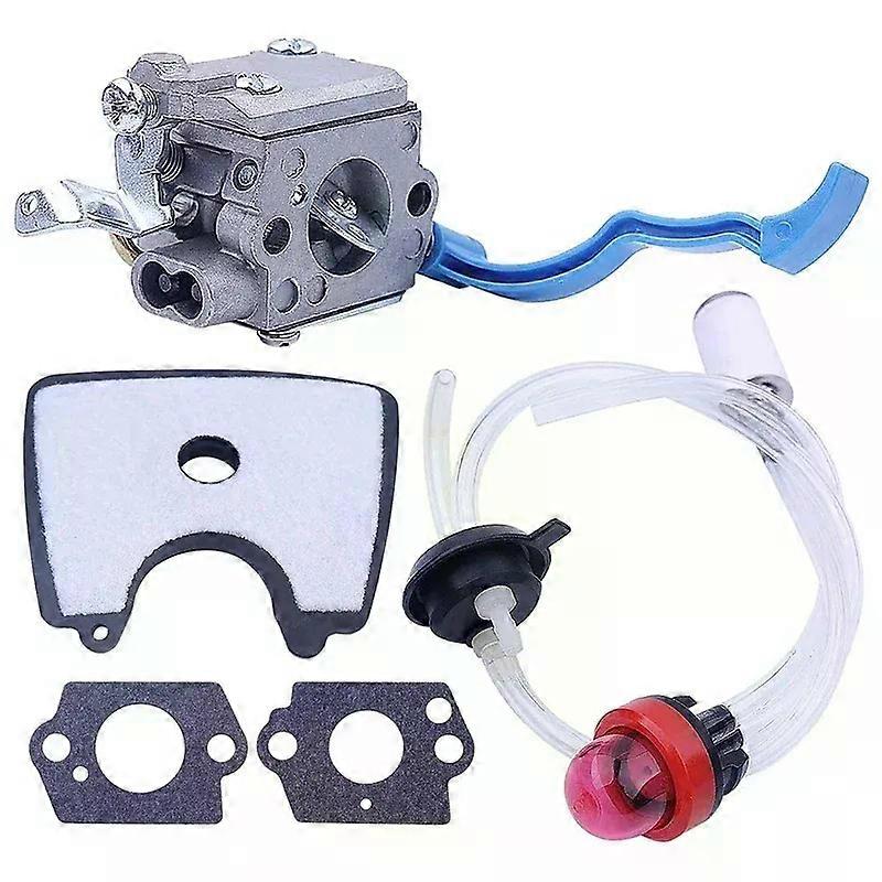 Carburetor with Air Fuel Filter Line Tune compatible for Husqvarna 125B 125BX 125BVX Leaf Blower Parts compatible for Zama C1Q-W37 581798001