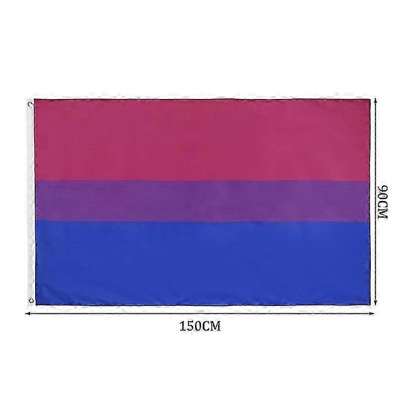 Bi Pride Flag, 90x150cm, Home Decor for Bisexuality - Friendly Banners