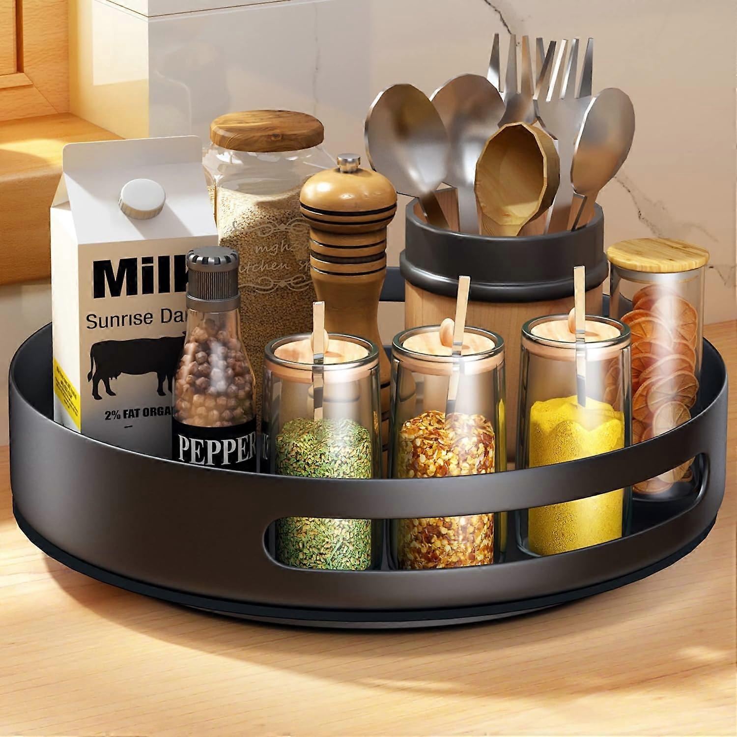 Lazy, Susan, Organizer, Rotating, Spice, Rack, Multipurpose