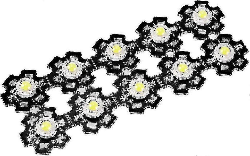 1W LED Chip Glühbirne - 10 Stück reine weiße Cob-Lichtperlen für Flutlicht