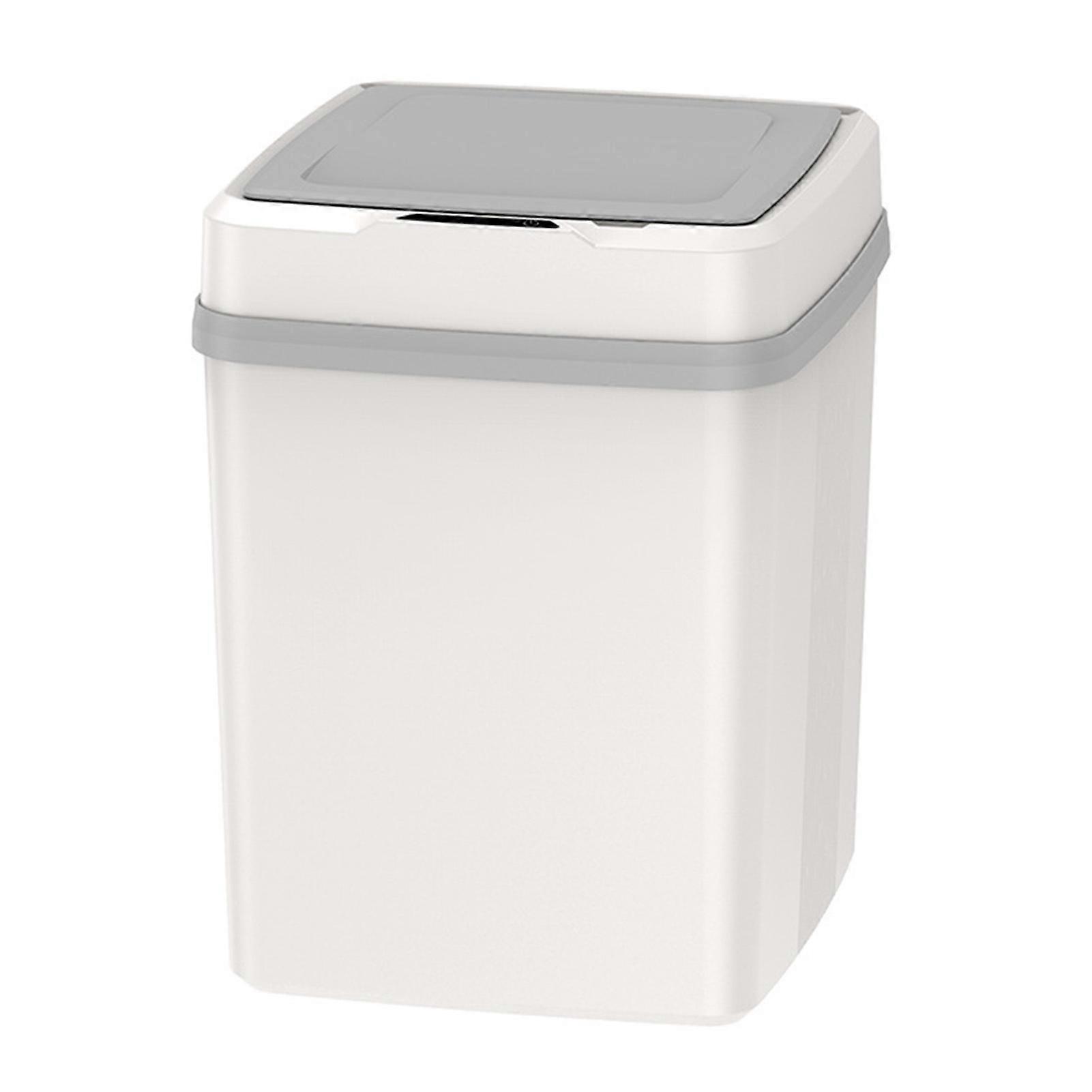 12L Smart Trash Can Multifunctional Silent Motion Sensor Fully Automatic Trash Can with Lid for Bathroom Living Room Office