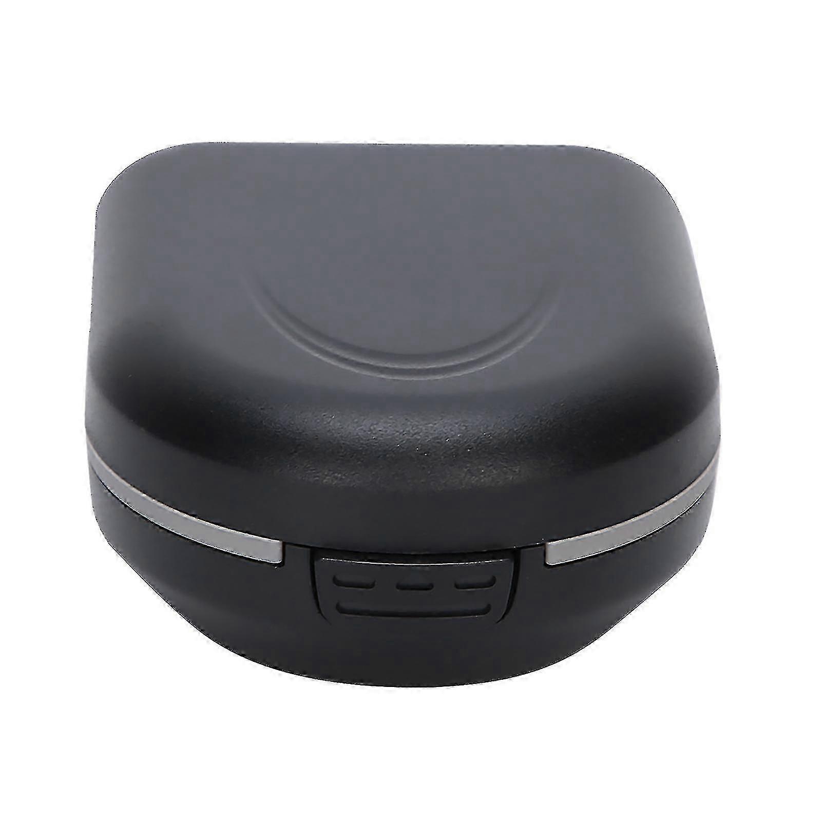 Waterproof Portable Hearing Aid Case - Black, Drop-Resistant Storage Box