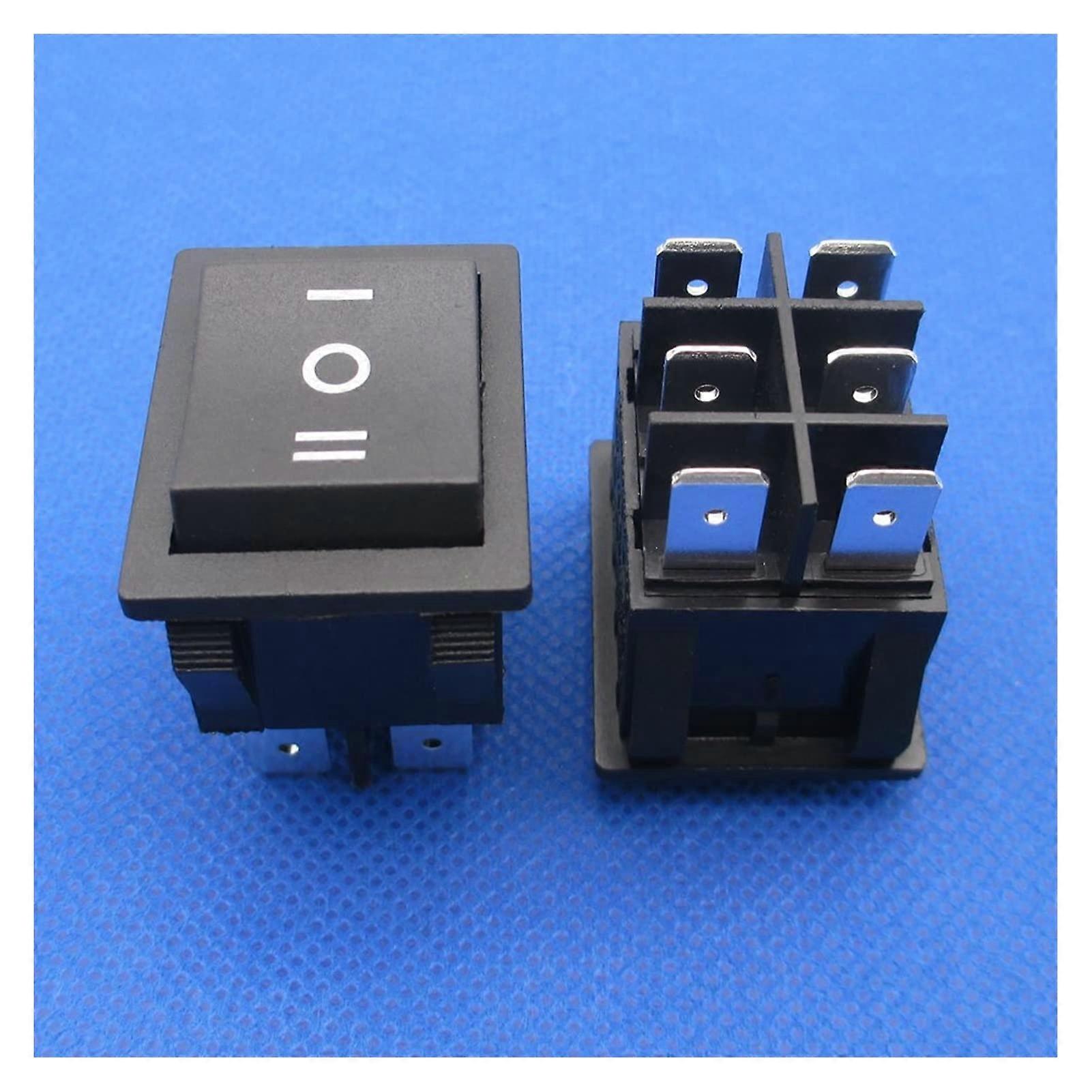 Rocker Switch 6 Pin 30A 250VAC ON-Off-ON Button with Light High Current High Power and High Temperature Resistance