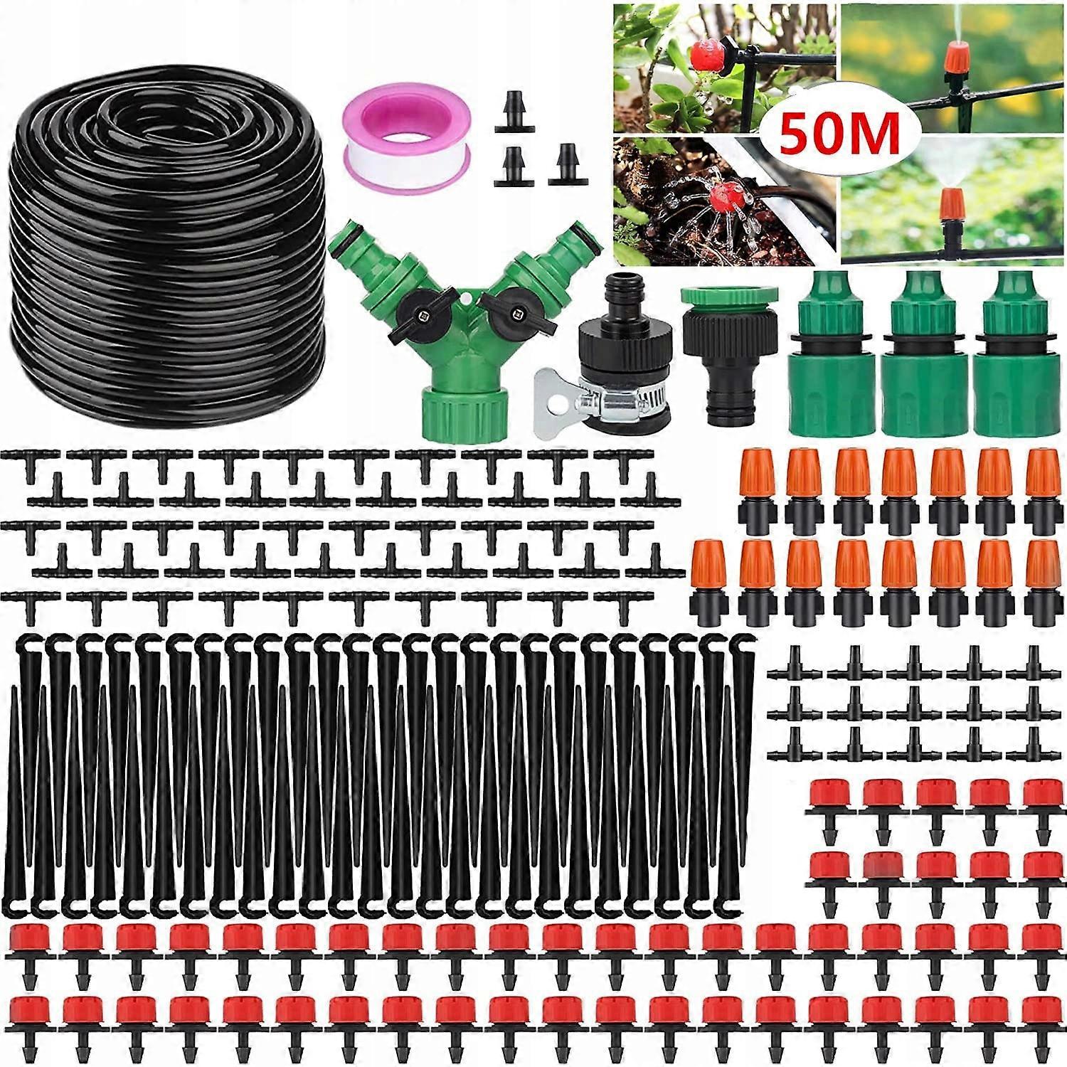 Drip Irrigation Kit, Automatic System For Watering Garden 50m