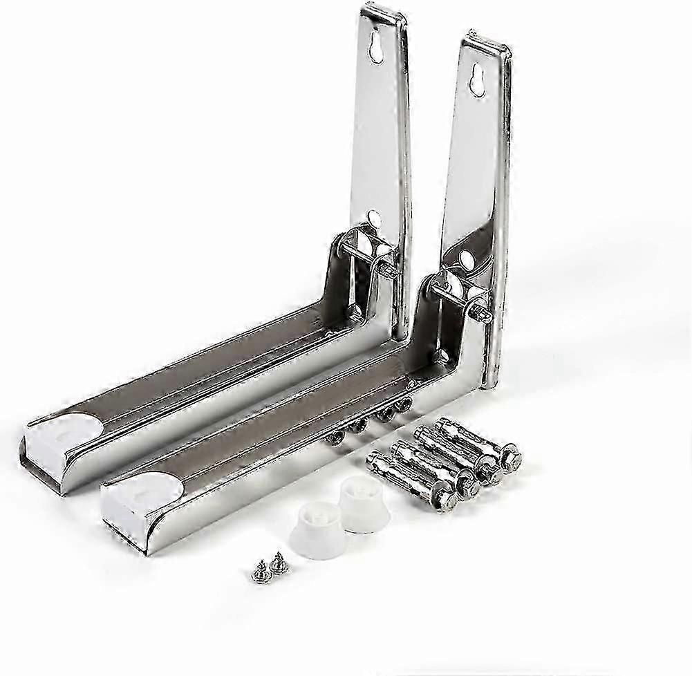 Universal Stainless Steel Microwave Oven Wall Mounting Brackets Adjustable