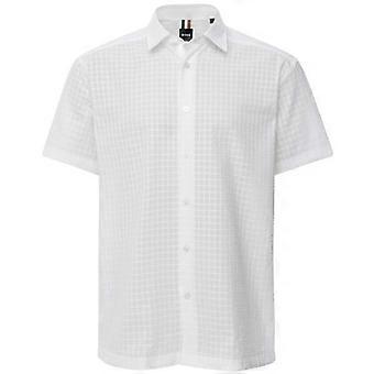 BOSS Relaxed Fit Waffle C-Cory Shirt