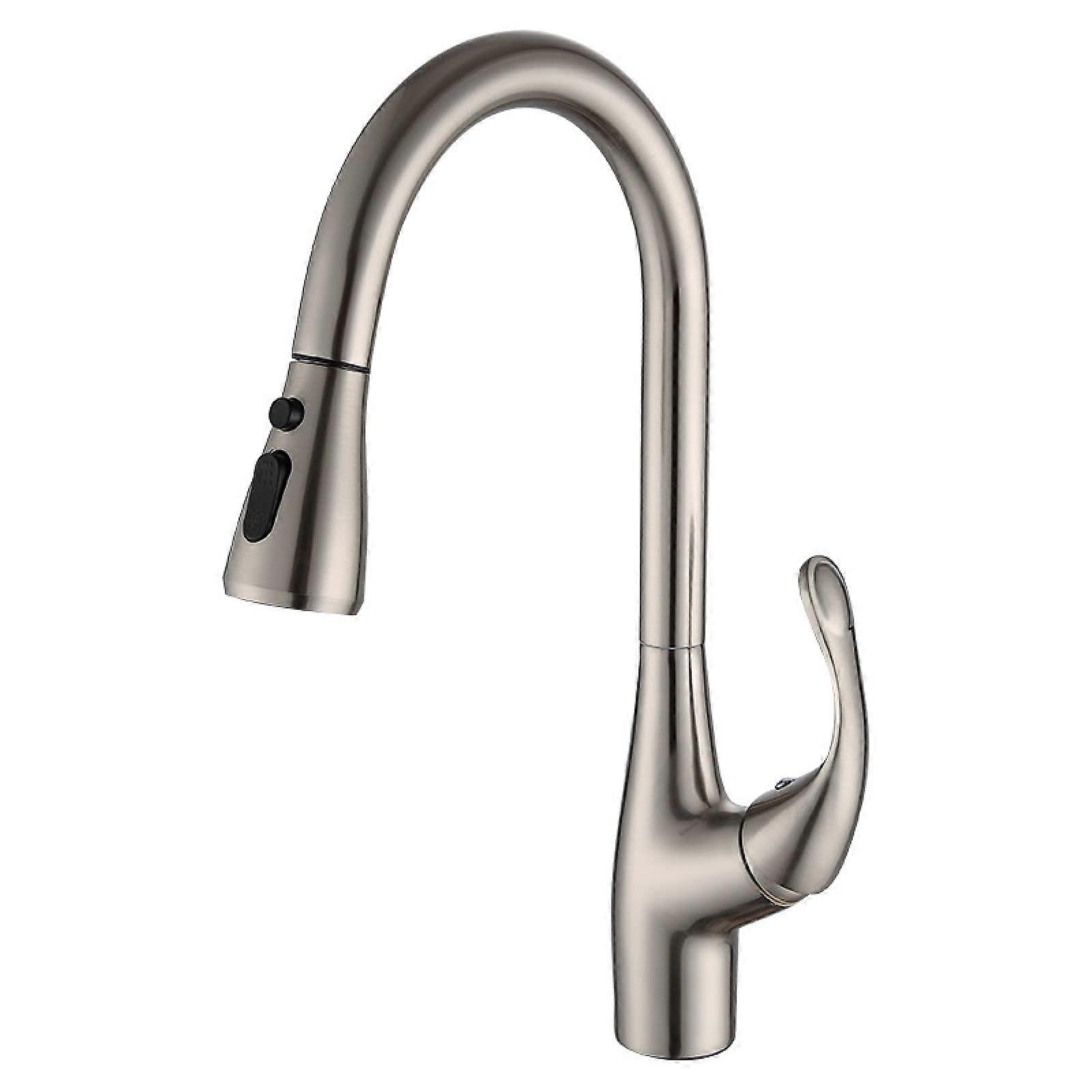 Kitchen Faucet with Pull Down Sprayer,Single Handle Hot and Cold Water Mixer,2 Spout Modes