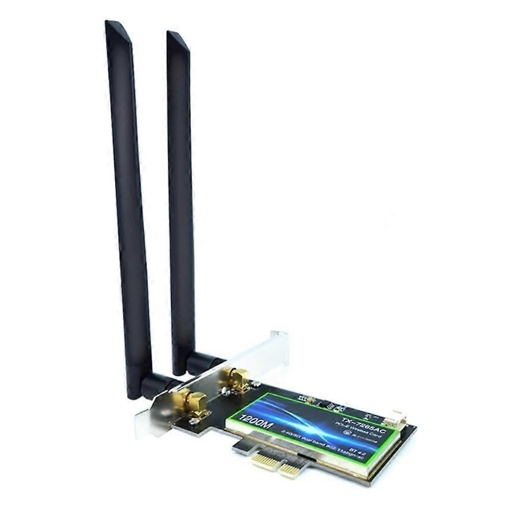 Dual Band 7265AC PCI-E WiFi Card 802.11AC 867Mbps for PC 2.4GHz 5GHz Compatible with Desktop Computers