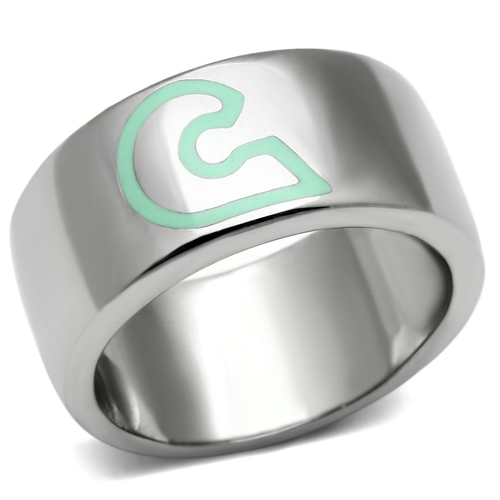no plating Stainless Steel Ring Epoxy Multi TK689 for Women Style High