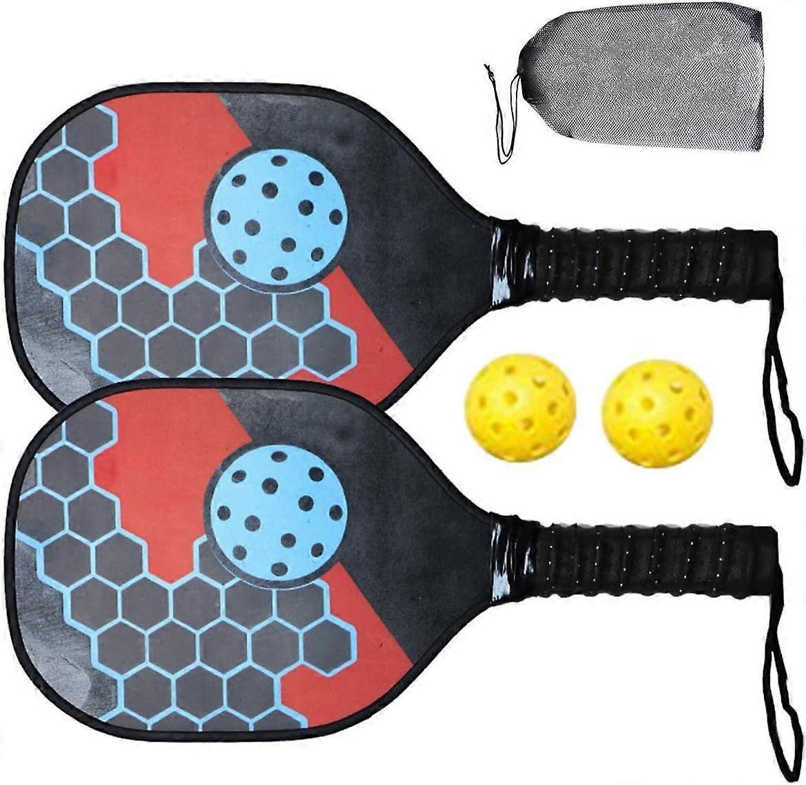Wood Kit Portable Beginner Racket for Beginners Families Durable Length 15.7 Inches Width 7.5inch Comfortable Grip