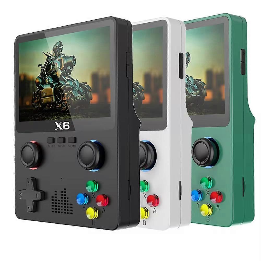 X6 3,5 polegadas IPS Tela Handheld Game Player Dual Joystick 11 Simuladores GBA Console de videogame para presentes infantis