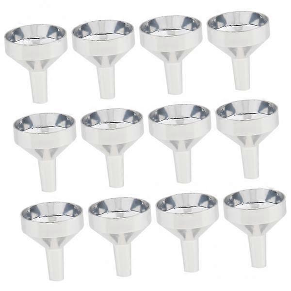 2-5pack 12Piece Aluminum Mini Funnels for Filling Perfume Diffuser Bottle Liquid
