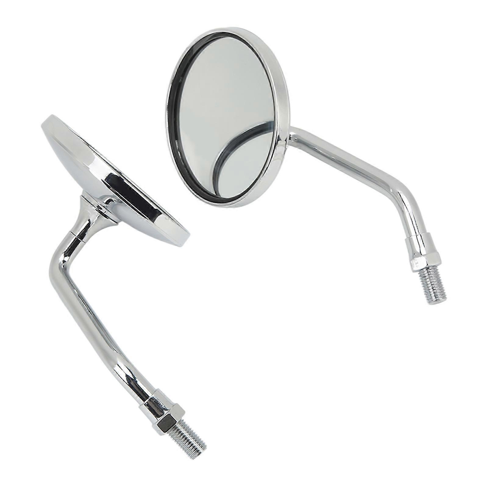 Universal Rear View Mirror 3.4in Wide Vision Handlebar Rear View Mirrors for Motorcycle