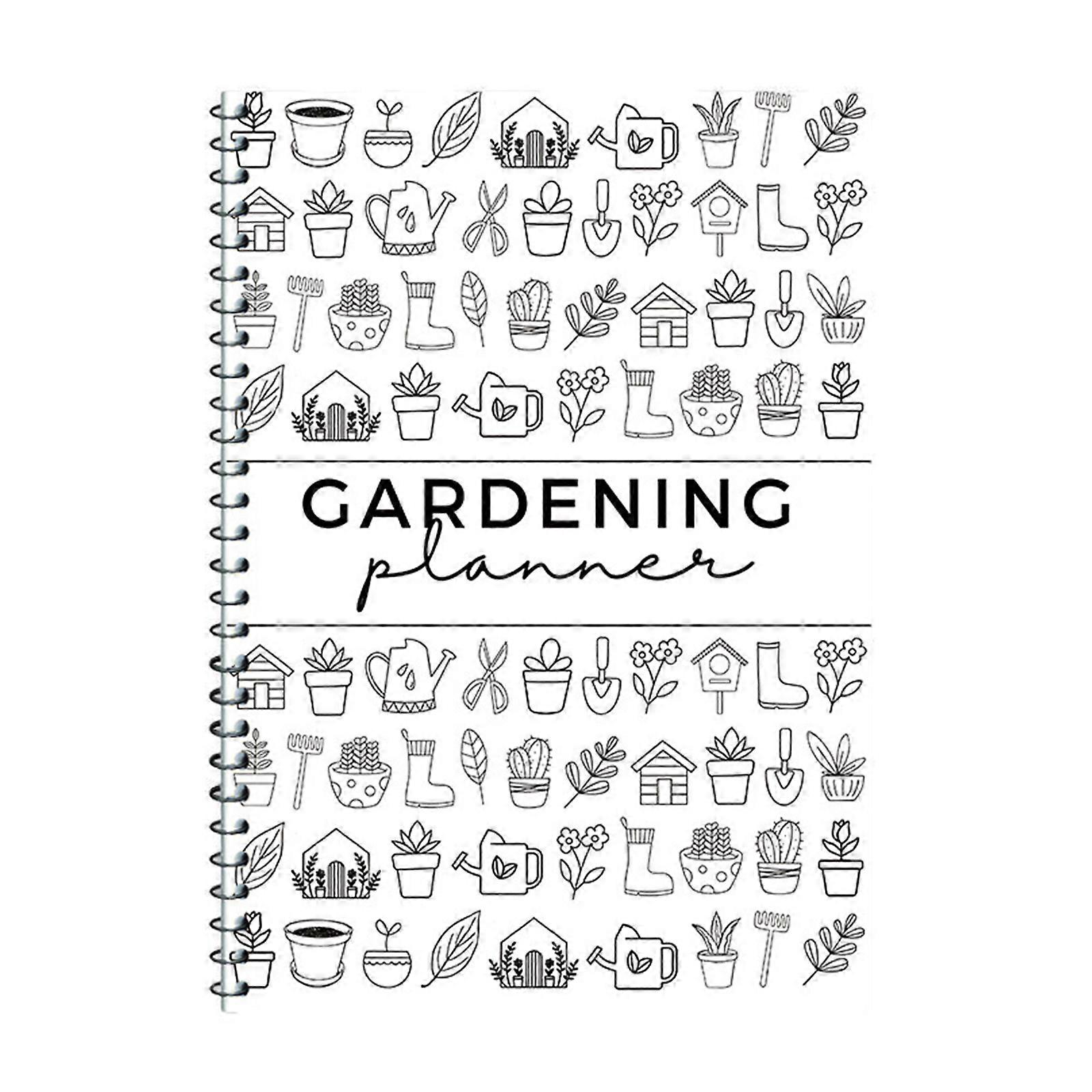 Thicken Garden Planner And Diary Book Sketchbook Daily Weekly Planner Notebooks Digital Houseplant Watering Journal Notepa