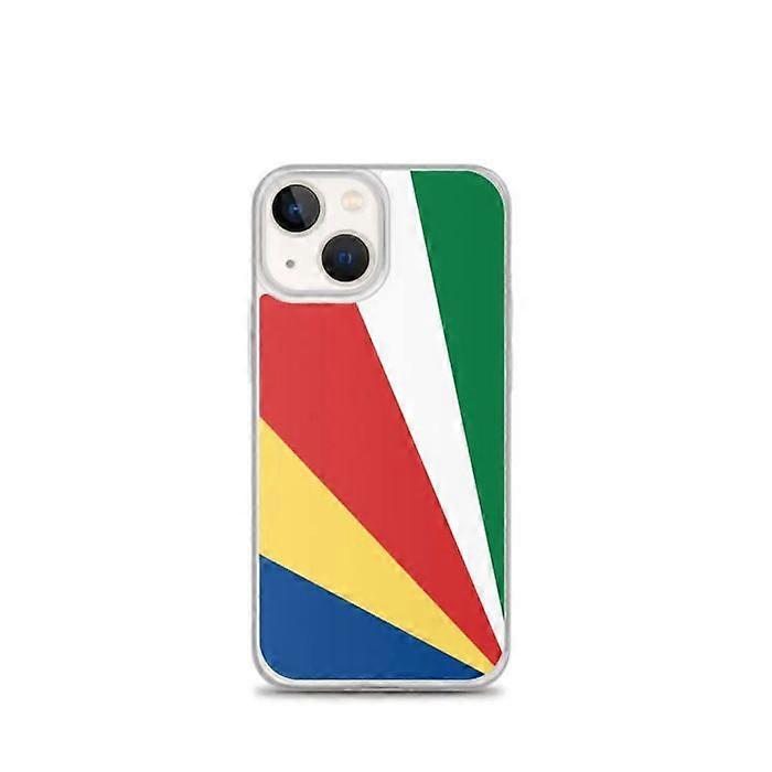 iPhone Case - Seychelles Flag - iPhone 13 mini - Soft - Multicolor - Transparent TPU