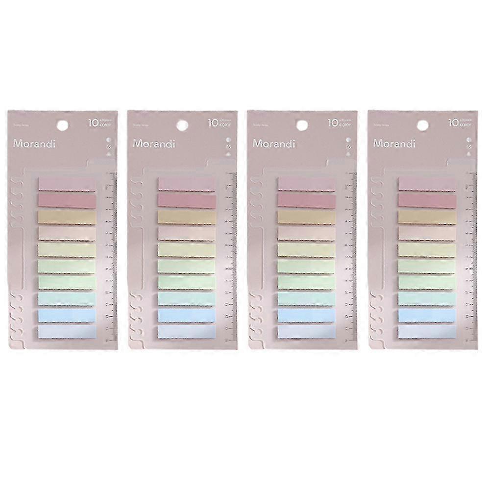 4pack 800Pcs Sticky Index Tabs Page Markers,Writable Transparent Sticky Notes for Page Marking File