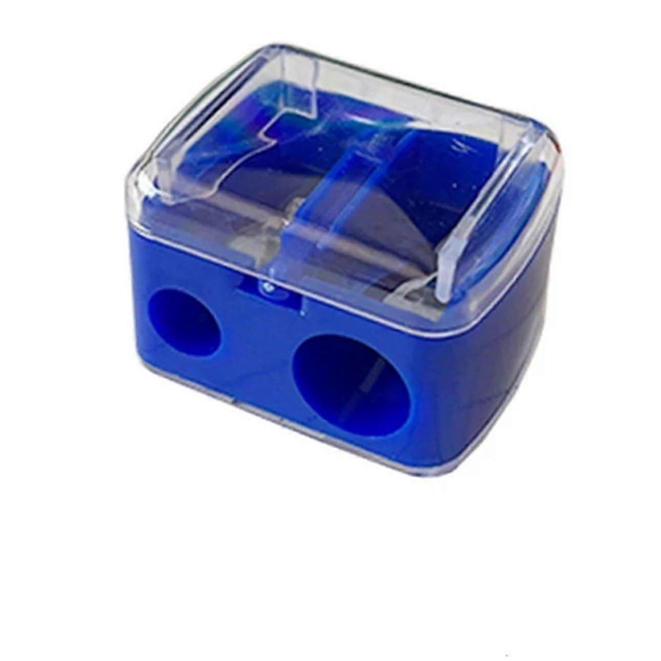 1 Pcs Eyeliner Dual Holes Sharpener (1 Pcs Red)