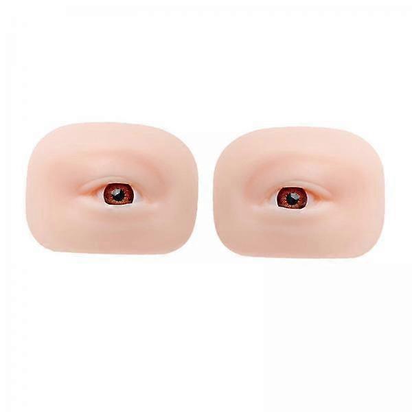 2x 5D Silicone Eye Model Reusable Makeup Mannequin Face Professional Makeup
