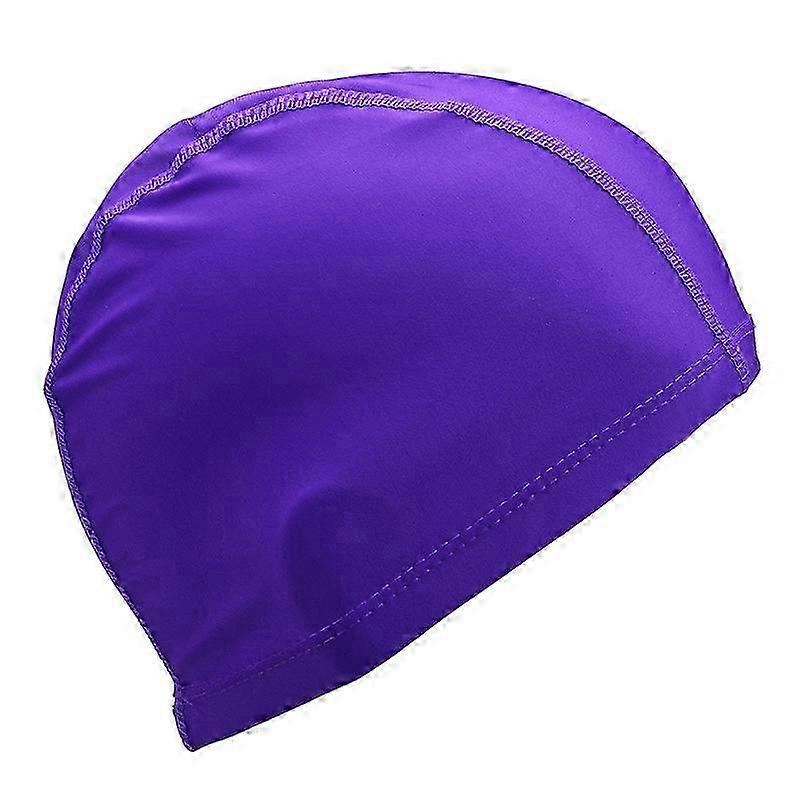 Bonnet de bain extensible, confortable et léger pour femmes et hommes - Violet