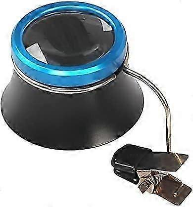 20X Magnification Hands Free Clip Magnifying Glass Aluminum Magnifier with Clamp for Watch Clock Repairing Clip-On Eyeglass Frame Magnifier Magnifying