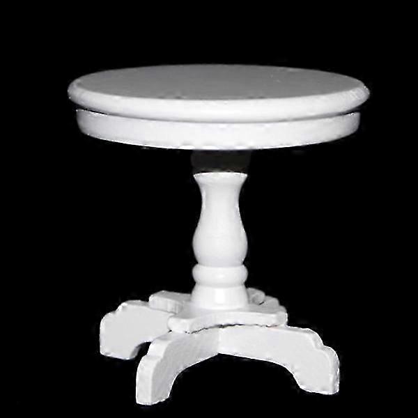 Miniture House Furniture Coffee Table Wood Table Mini Round Table 1:12 Mini House Table