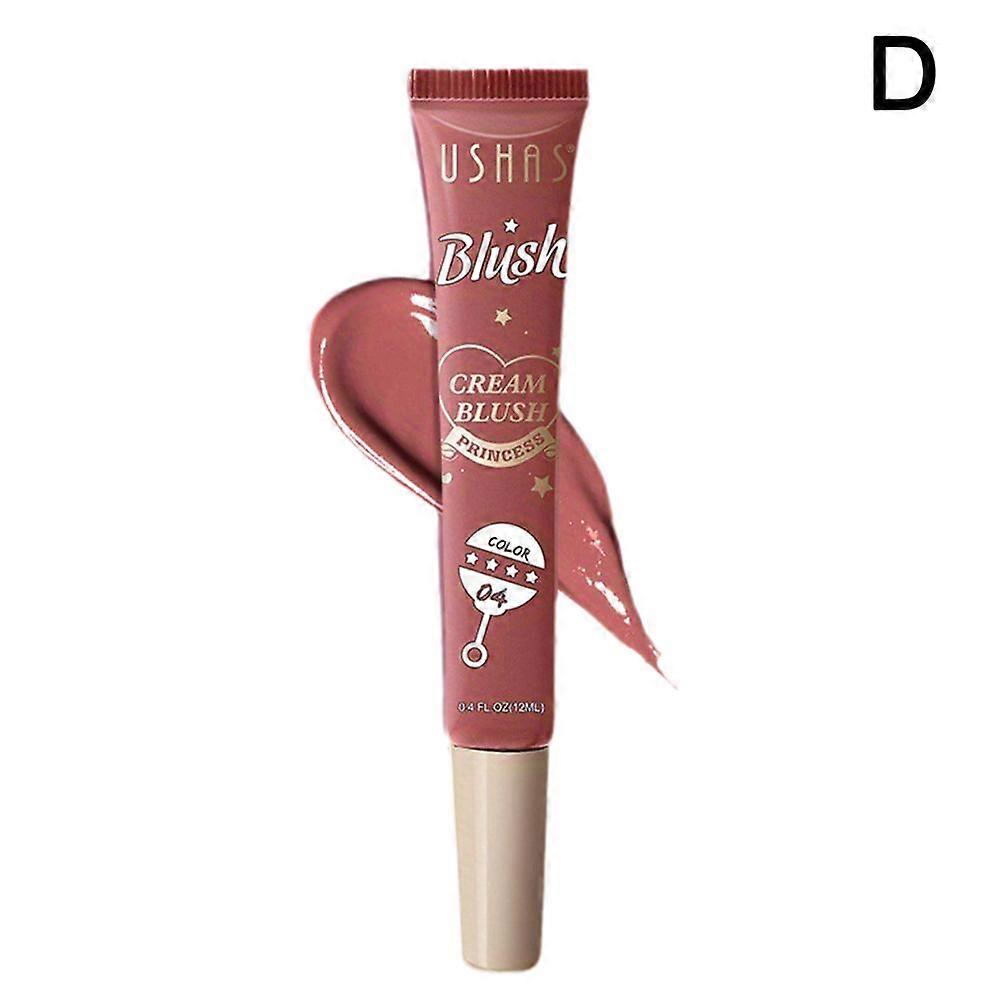 #04(D)$USHAS 4-color liquid blush for eyes, lips and cheeks, natural contouring and highlighting 12ml