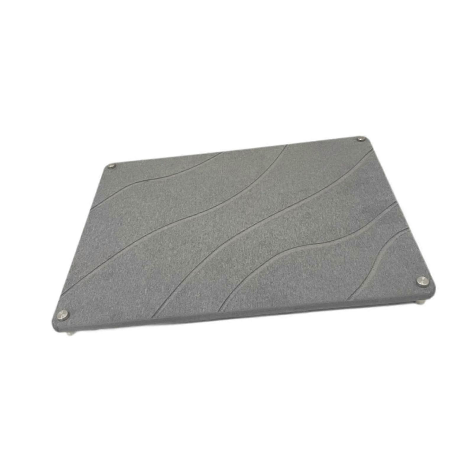 Dish Drying Mat Sink Tray Dish Pad for Home Use, Ideal Holder for Bottles and Draining, Clean White Color