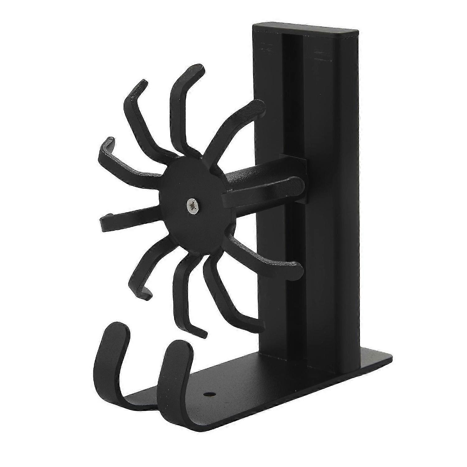 Kitchen Utensil Rack Wall Mounted, Pots and Pans Hanging Rack, Sliding Rail Rotating Pot Rack with