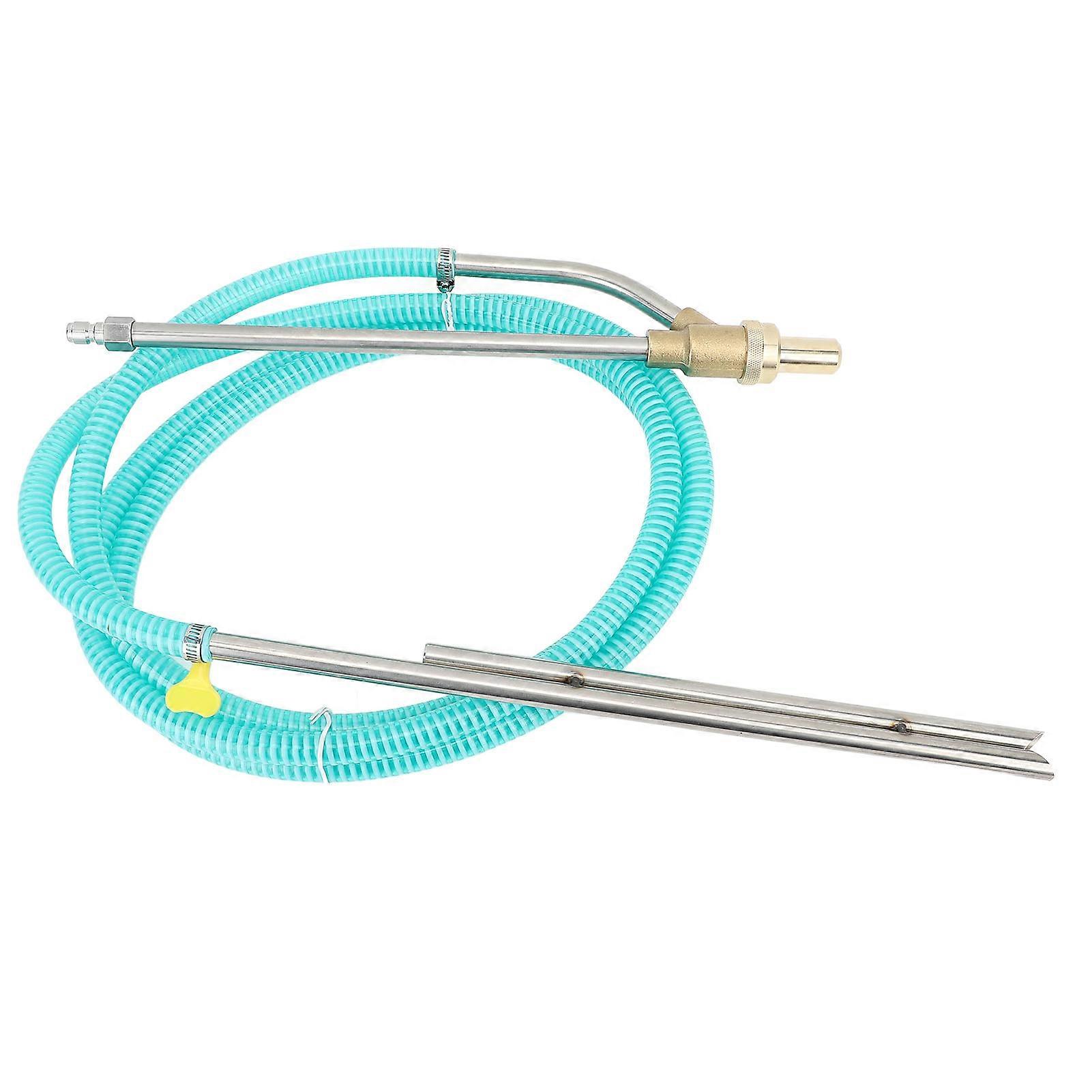 Pressure Washer Sandblasting Kit Wet Sandblaster Attachment Power Washer Sandblasting Nozzle with 1/4 Inch Quick Disconnect Blue 