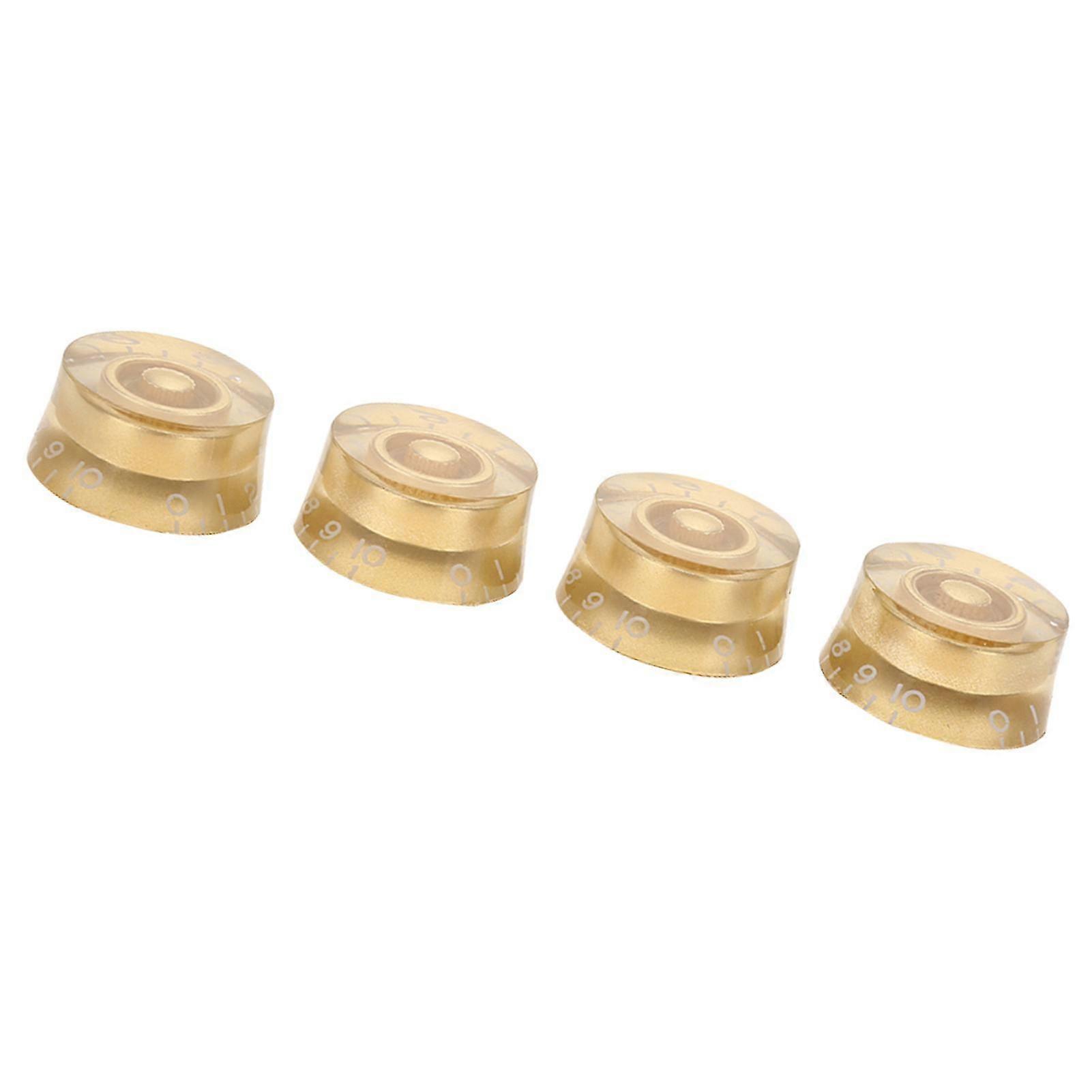 4pcs Guitar Tone Speed Volume Control Knobs Replacement for Les Paul (Gold) 2025