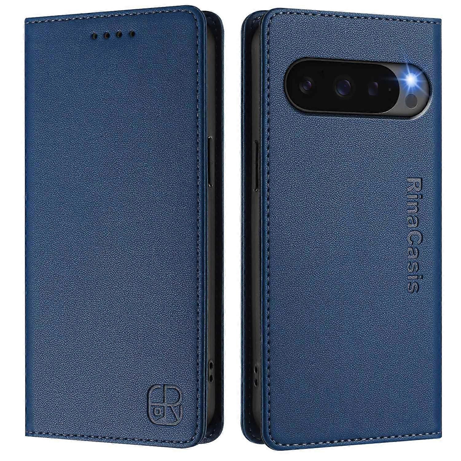 For Google Pixel 10 Pro Google Pixel 10 Leather Case RINACASIS RC01 Phone Cover with RFID Blocking W