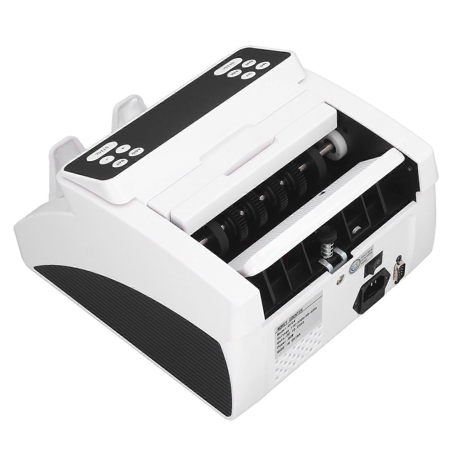 Money Counter Machine 80W MG UG IR Counterfeit Detection Portable Banknote Counter 110‑240V EU Plug
