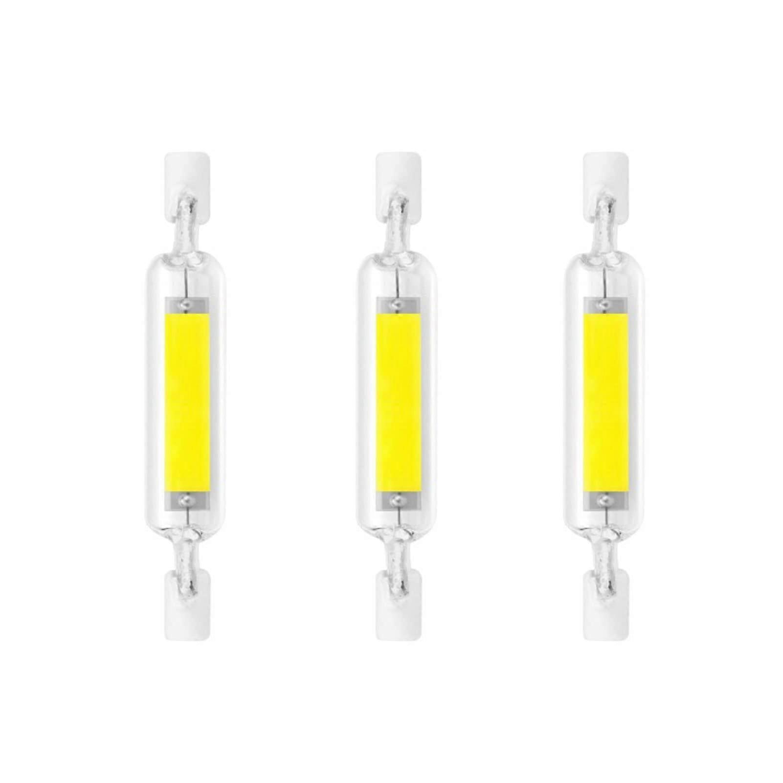 78mm R7S 5W LED Bulb 120V 6000K Cool White J-Type T3 R7S Base 360 Degree Flood 75W Halogen Equivalent Pack Of 3