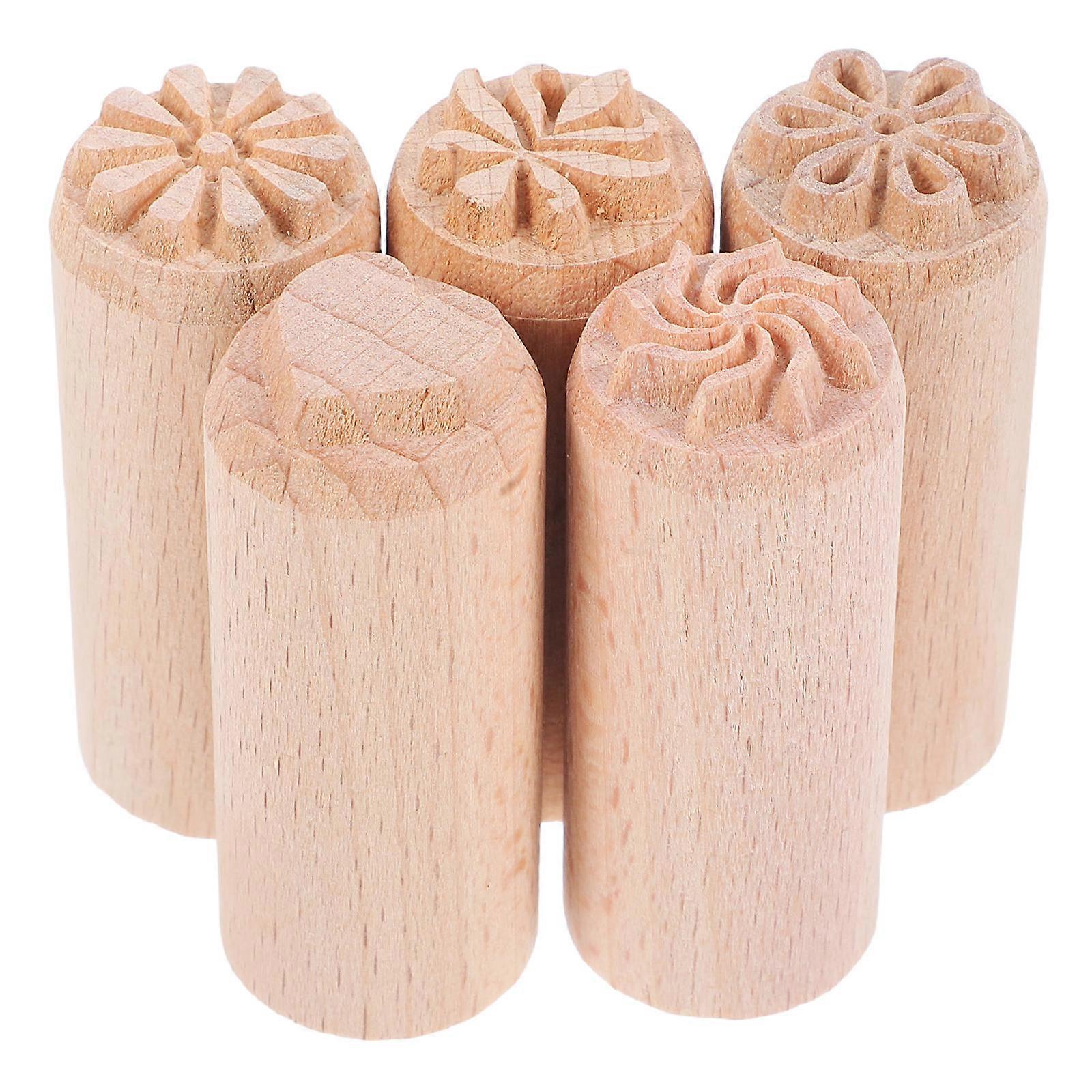 Handmade Wood Stamp, Designed for Clay Artistry, Provides Consistent and