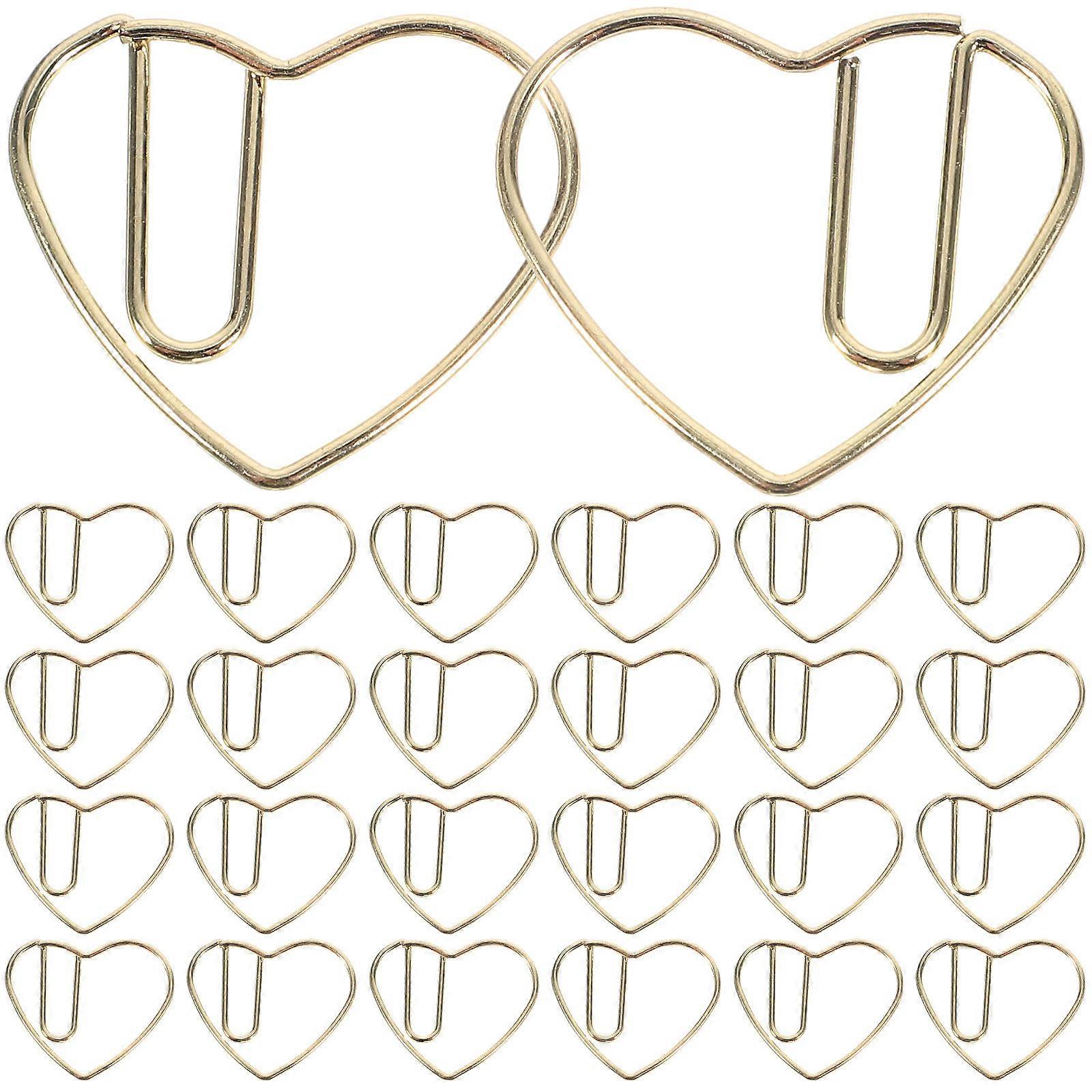 Compact Heart Shaped Paper Clips Suitable for School and Office Use