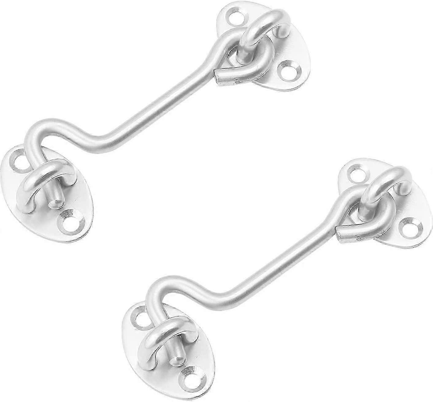 Stainless Steel Cabin Hooks for Windows, Durable Small Door Lock Hooks, Set of 2 for Various Applications