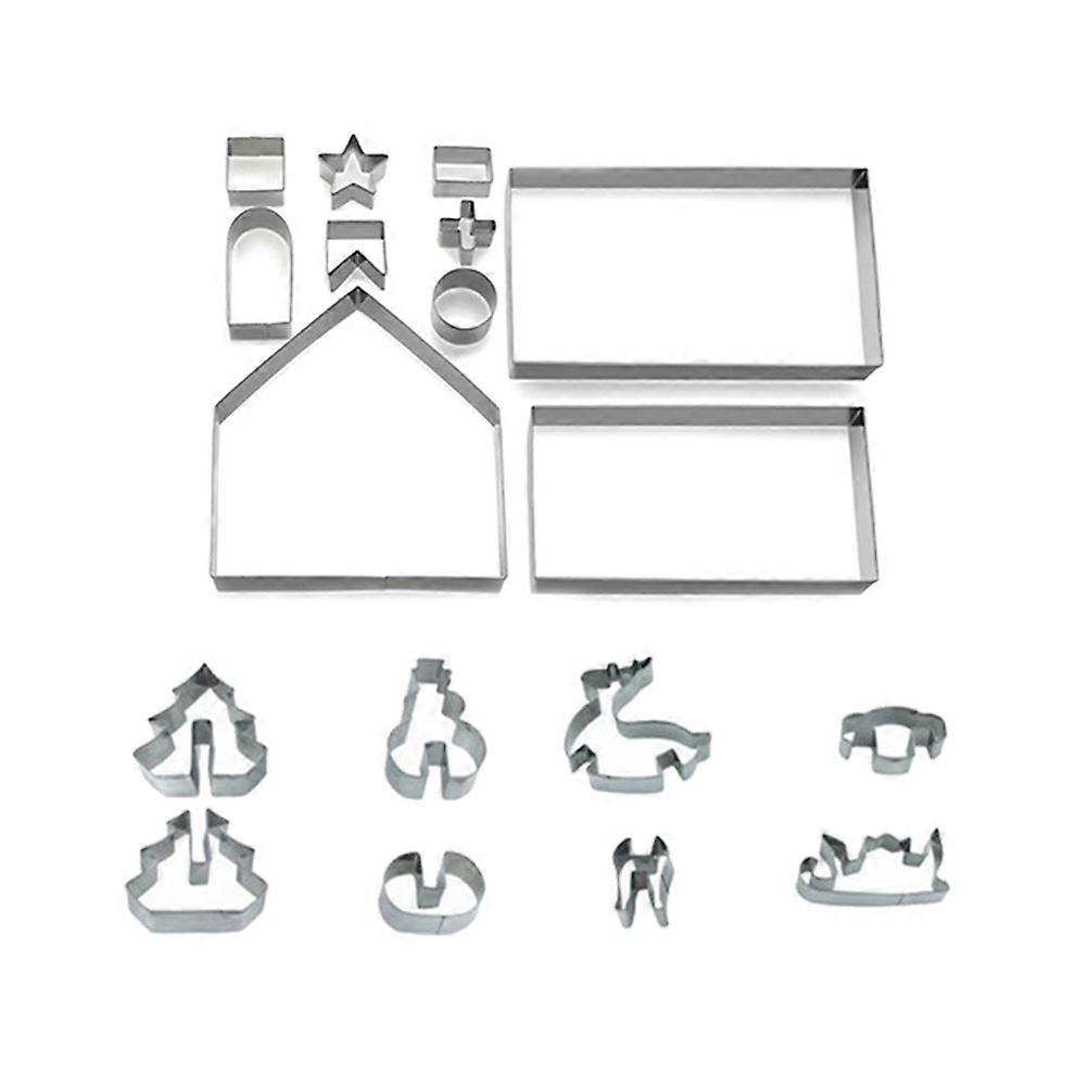 Cake Decorating Tools Diy Stainless Steel Bakeware Home Decoration 18Pcs