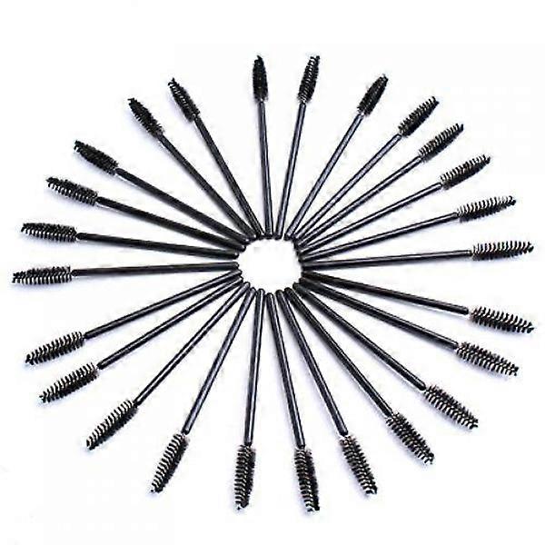 100pcs Disposable Mascara Wands for Eyelash Makeup Applicator Black