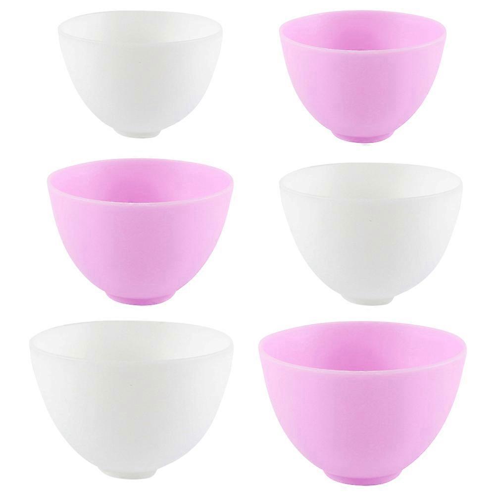 Face Mask Mixing Bowl Silicone Bowls for Home Use DIY Enthusiasts 6Pcs Small Size