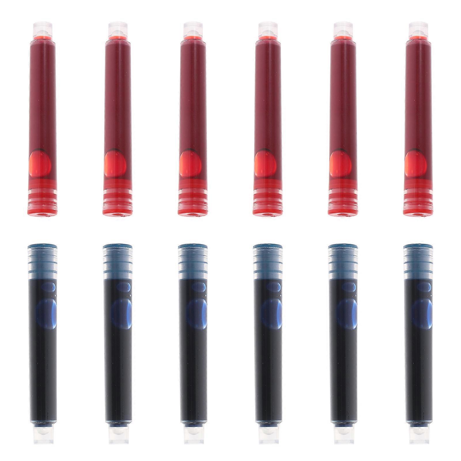 Fountain Pen Refills Writing Ink Portable Pen Ink Cylindrical For School Office Home 100Pcs