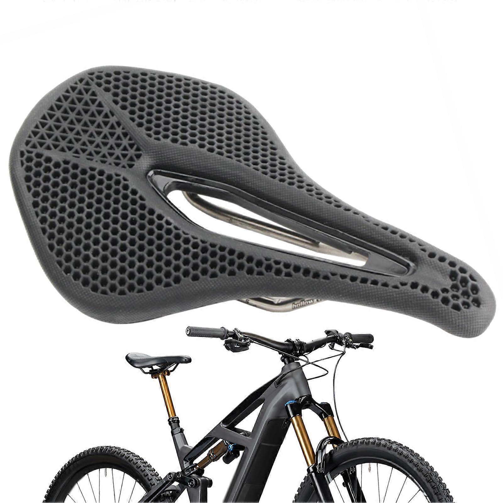 Mountain Bike Seat, Ergonomic Bicycle Saddle with Honeycomb Design for Comfortable Folding, Racing, and Mountain Bikes
