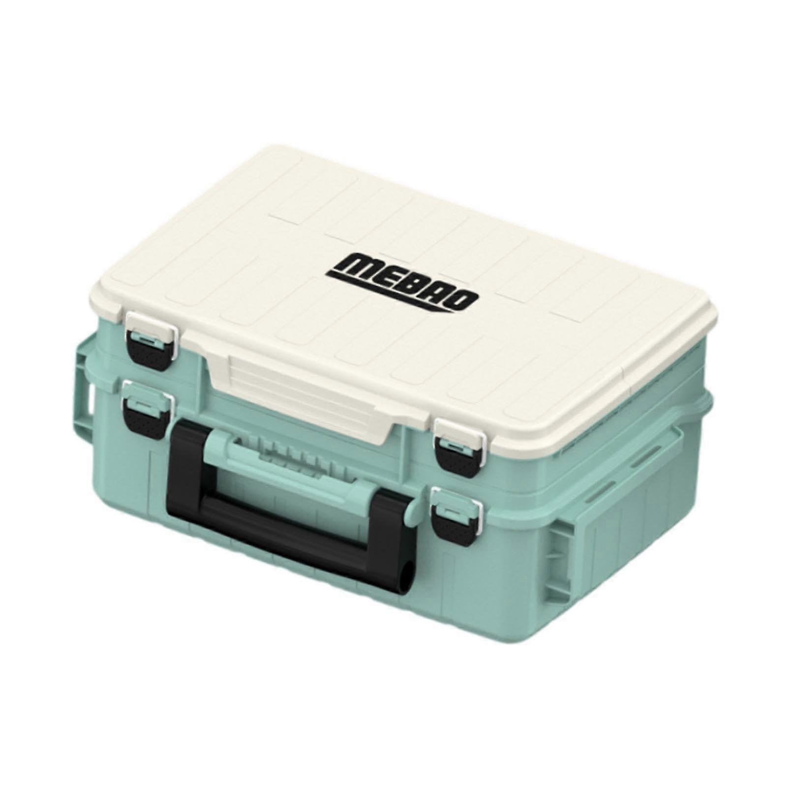 Fishing Gear Storage Box Organizer for Tools, Travel Case, Blue, Durable Design, Ideal for Gifts