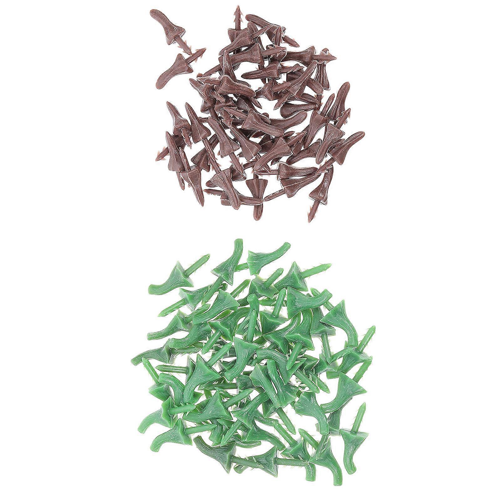 Halloween Pumpkins Stem Plastic Handle for Decoration 100Pcs Kit