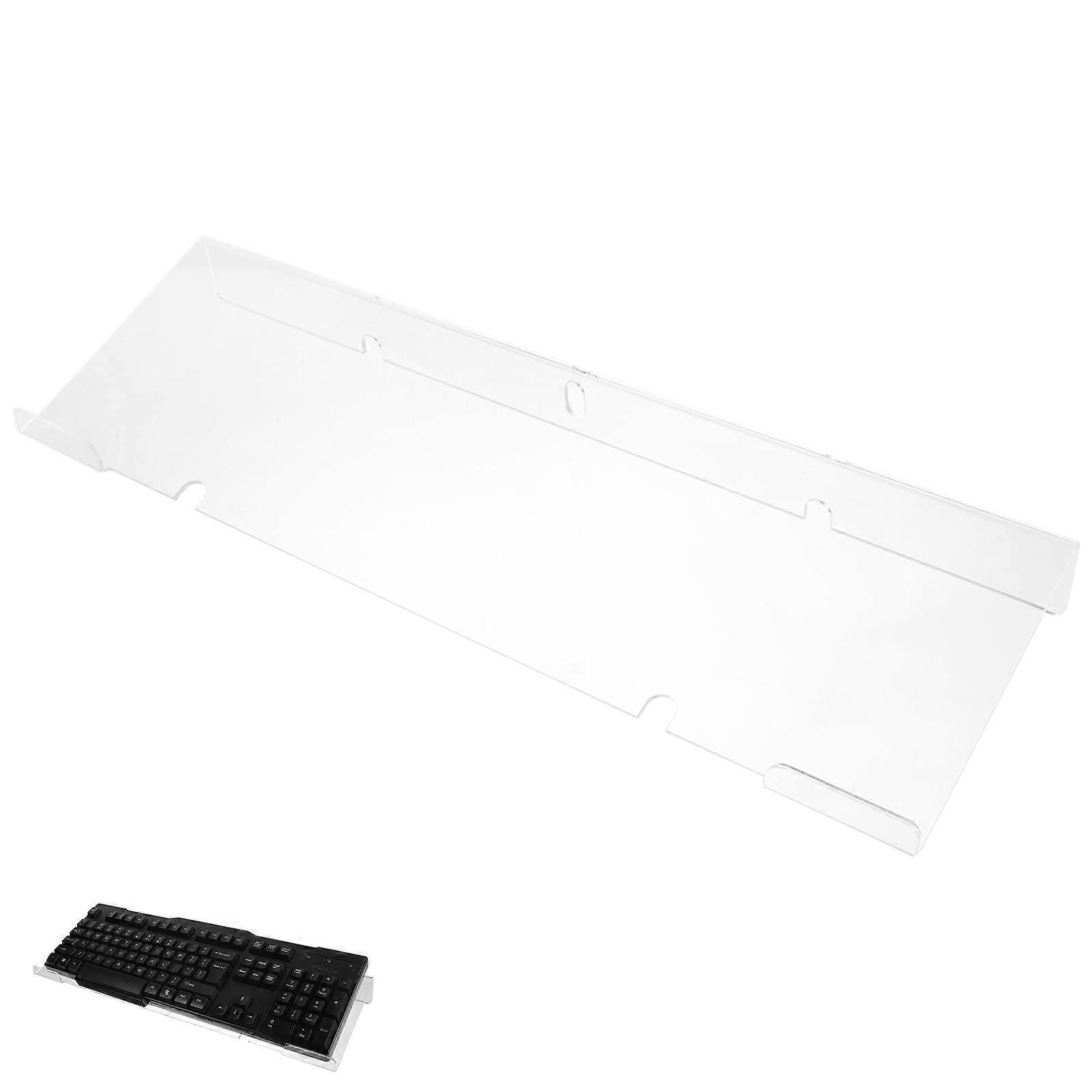 Acrylic Keyboard Holder For Ergonomic Typing Tilted Computer Keyboard Tray Stand For Clutter Workspace