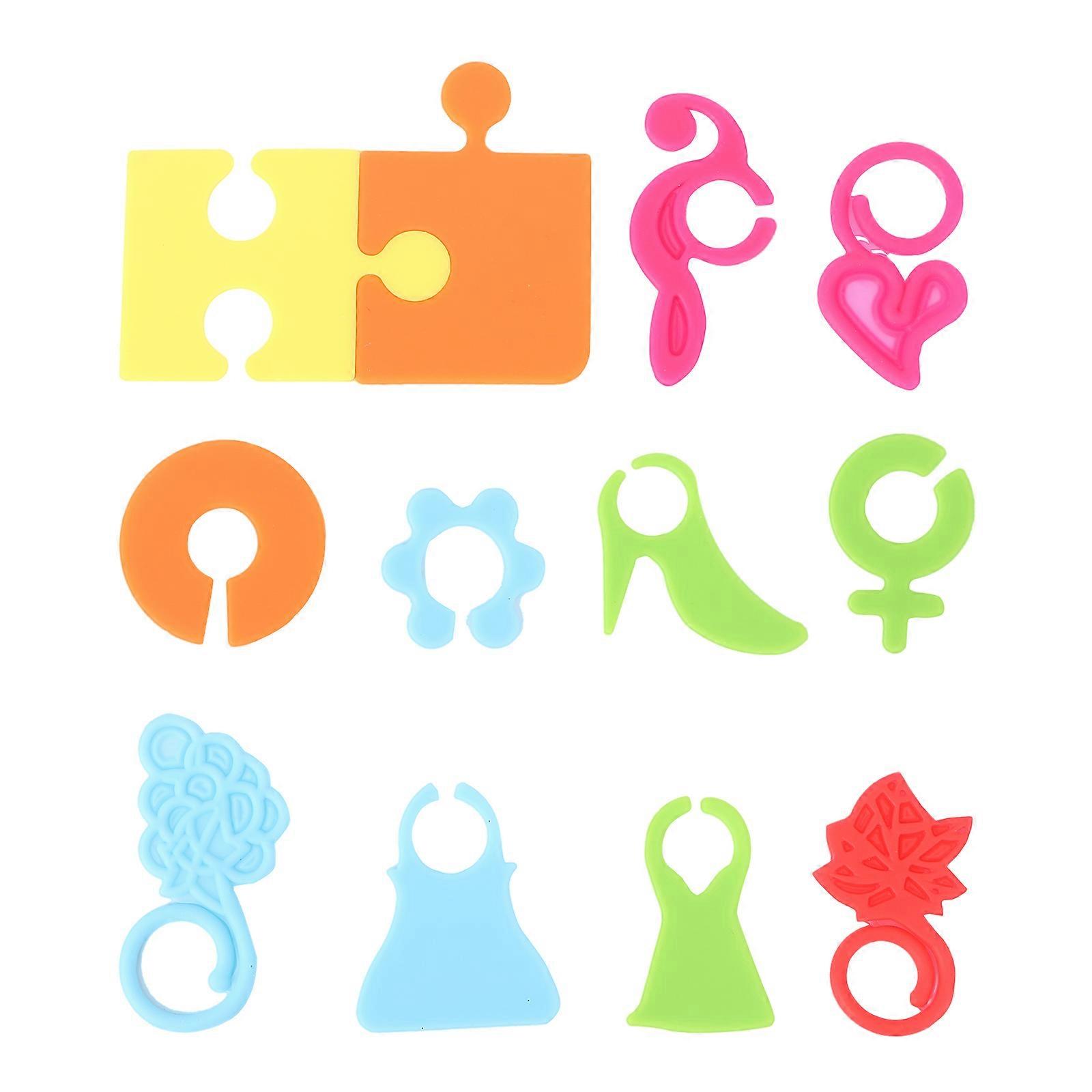 Cup Charms Wine Cup Labels Markers For Cocktail Hours Random Color And Style 12Pcs