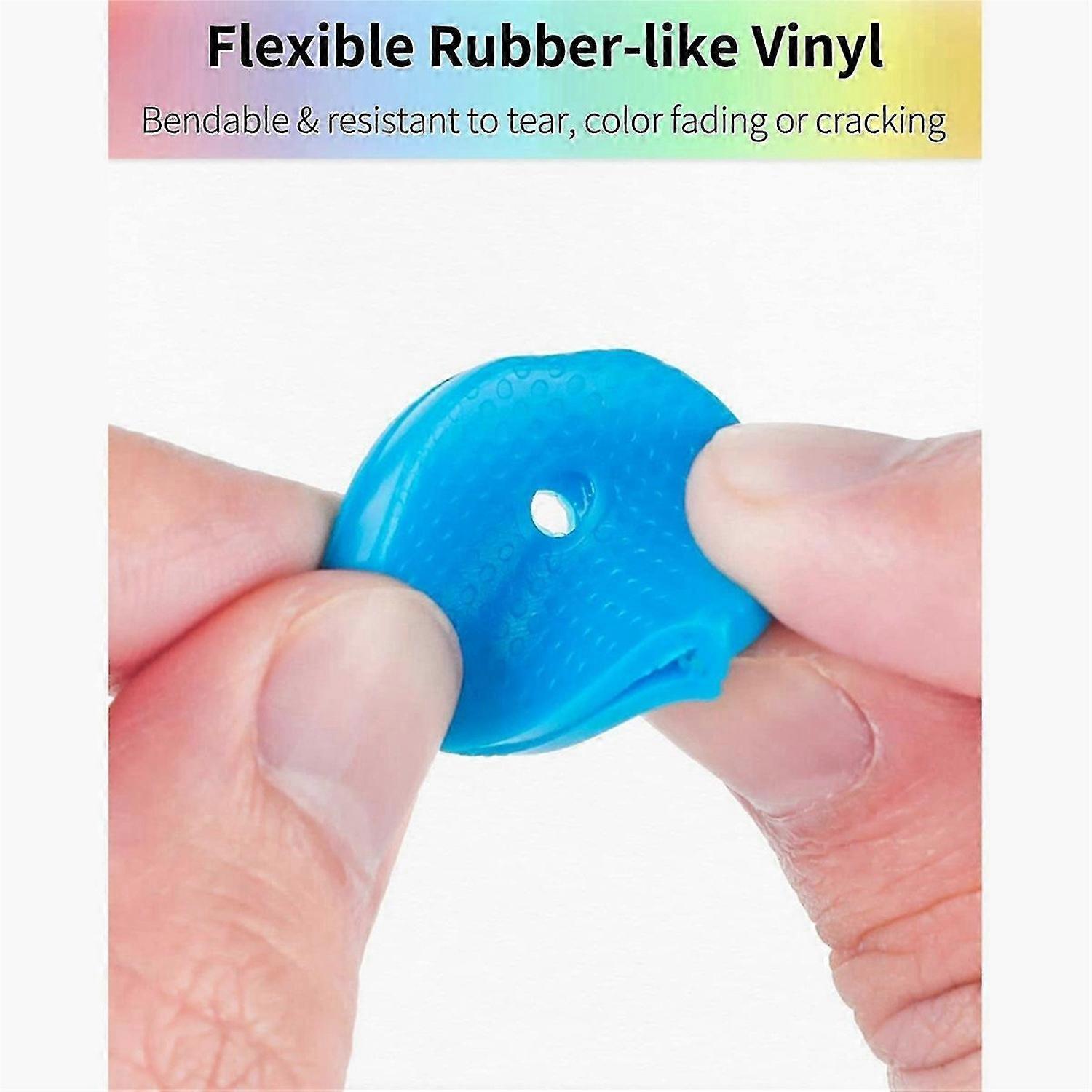 32-Piece Set of Keycap Cover Labels, Flexible Pvc Key Covers for Easy Identification of Semicircular