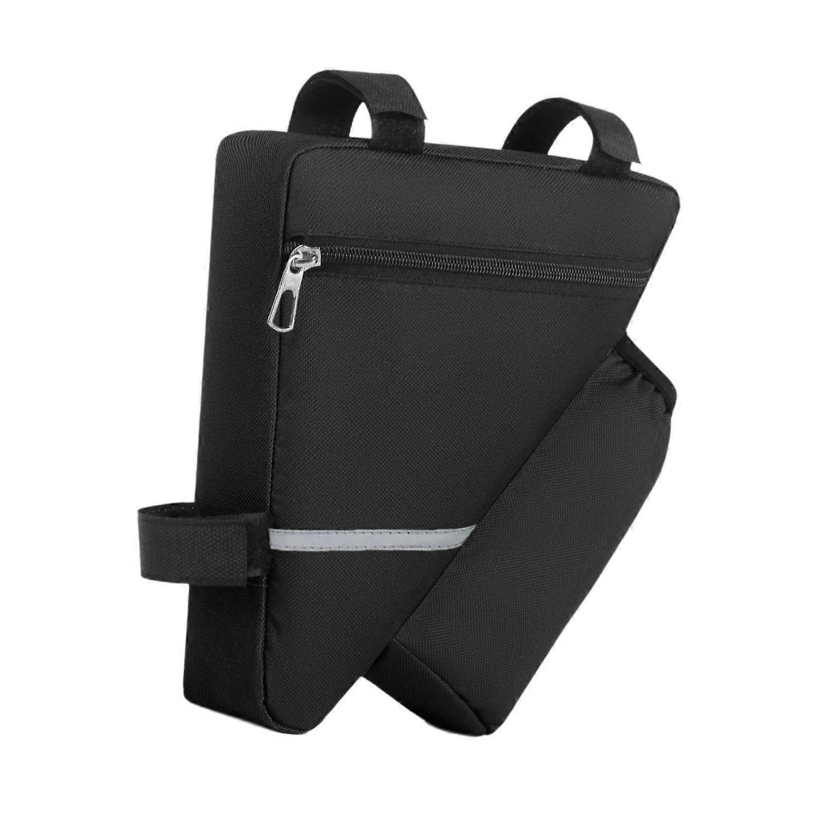 bicycle frame storage bag, multifunctional with zipper  cyclist